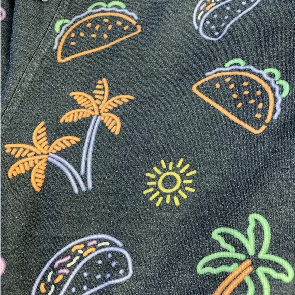 CHUBBIES Neon Snack Attack French Terry Lounge Shorts 7 inch size S - Picture 10 of 15